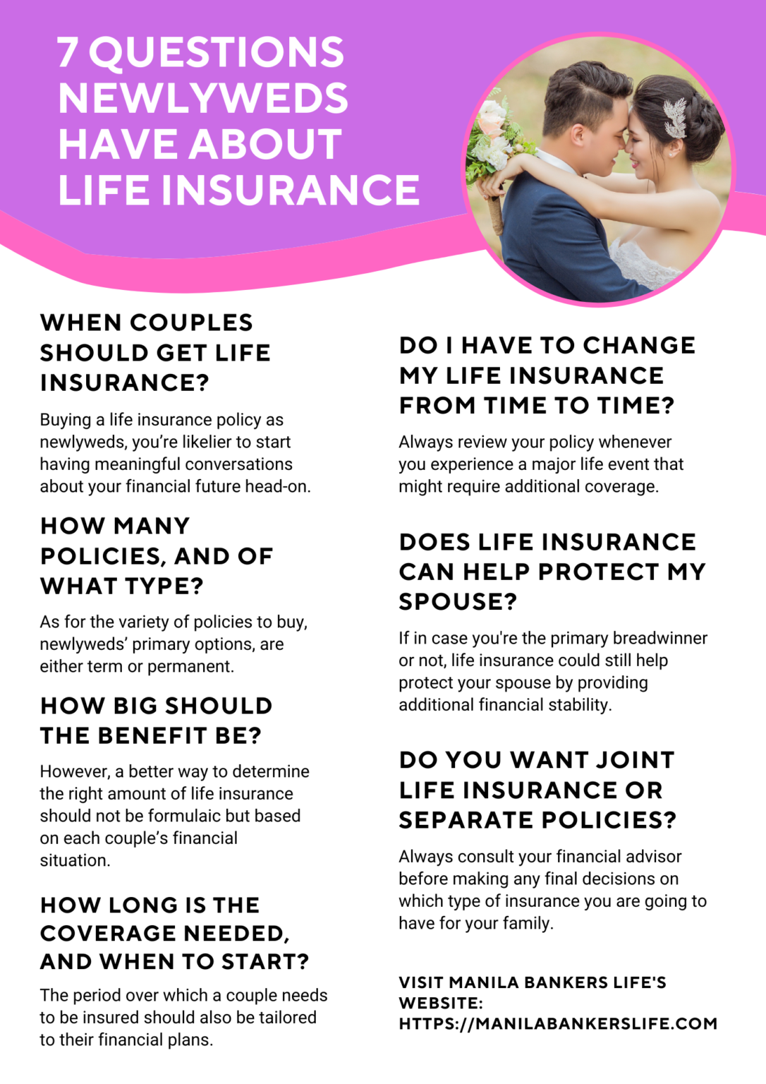 7 Questions Newlyweds Have About Life Insurance - Best Insurance ...